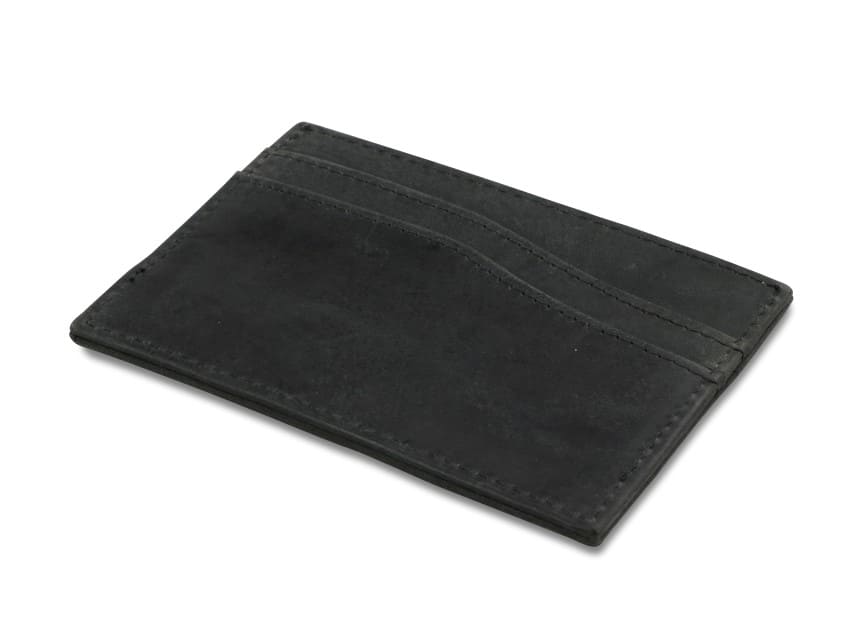 Front view of Leggera Card Holder Brushed in Brushed Black.