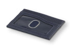 Back view of Leggera Card Holder ID Window Vegan in Cactus Blue with an ID window.