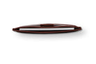 Above view of the Leggera Card Holder ID Window Vegan in Cactus Burgundy with cards inside.