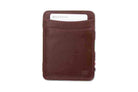 Front view of the Urban Magic Wallet in Burgundy.