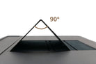 adjustable device holder on desk mat