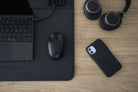 close up of the desk mat