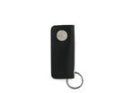 Back view of Lusso Key Holder Vegan in Cactus Black with with a key holder ring.