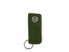 Front view of Lusso Key Holder Vegan in Cactus Green with with a key holder ring.