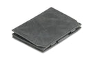 Back view of the Essenziale Magic Coin Wallet Brushed in Brushed Black.