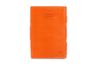 Front view of Cavare Magic Coin Wallet Card Sleeve Nappa in Cognac Brown.