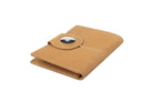 Backview sideways with AirTag of the AirTag Passport Holder in Vintage Camel Brown.