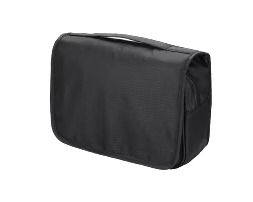 Single black Garzini packing cube, side view