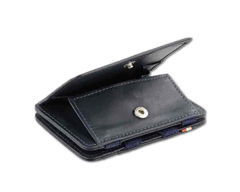 Coin pocket  of the Urban Magic Coin Wallet in Blue.