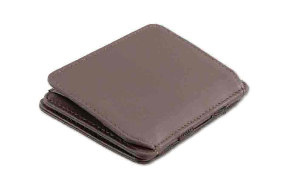 Back side view of the Urban Magic Coin Wallet in Brown.