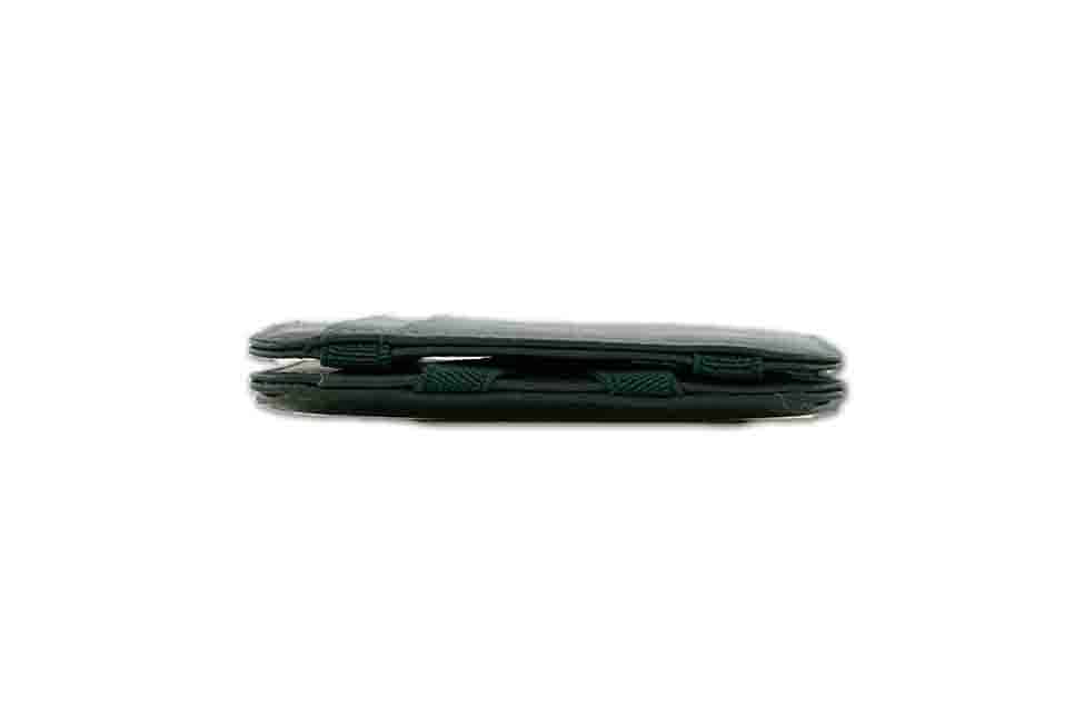 Side view of the Classic Magic Coin Wallet in Green.