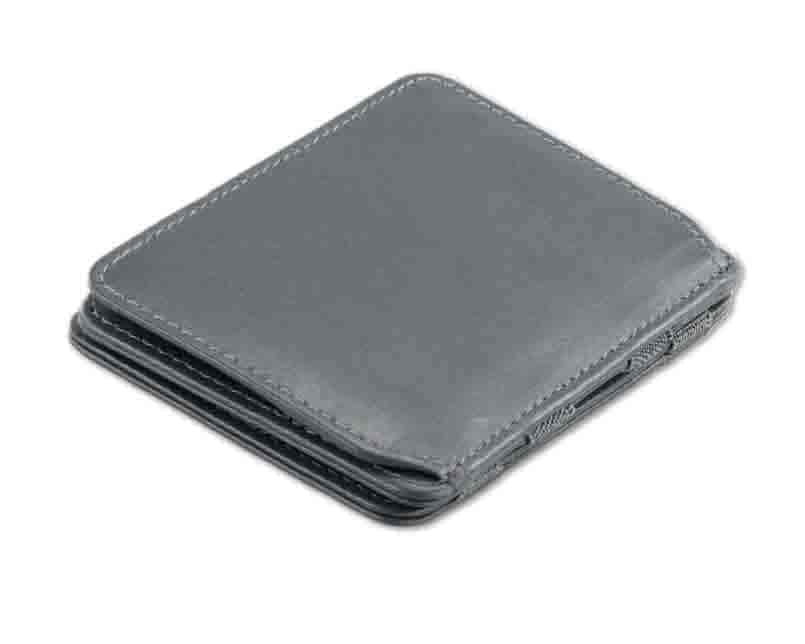 Back side view of the Urban Magic Coin Wallet in Grey.