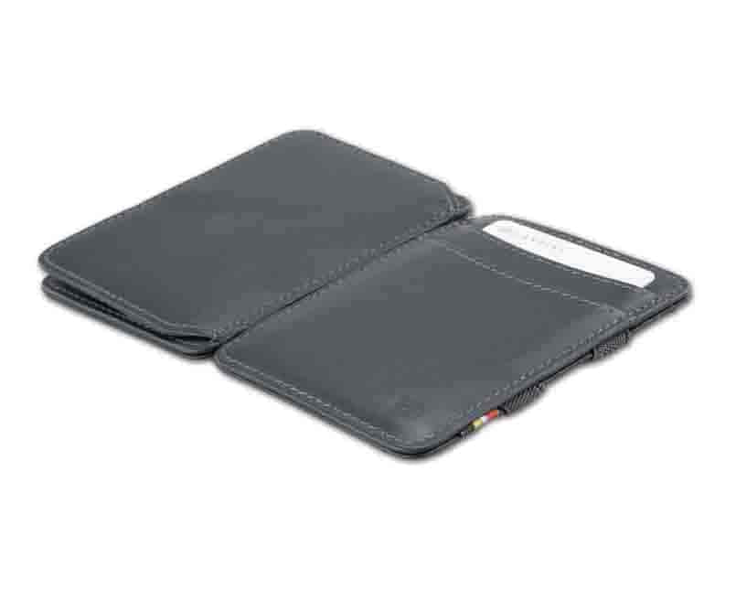 Front and back view of the Urban Magic Coin Wallet in Grey.
