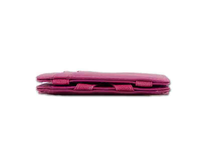 Side view of the Urban Magic Coin Wallet in Raspberry.
