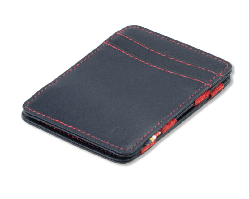 Front side view of the Urban Magic   Wallet in Blue-Red.