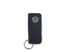 Front view of Lusso Key Holder Vegan in Cactus Blue with with a key holder ring.