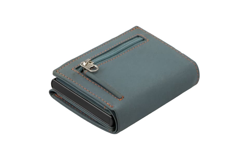 Metal Wallet Slim Trifold 10 Cards