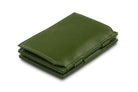 Back view of the Essenziale Magic Coin Wallet Vegan in Cactus Green.