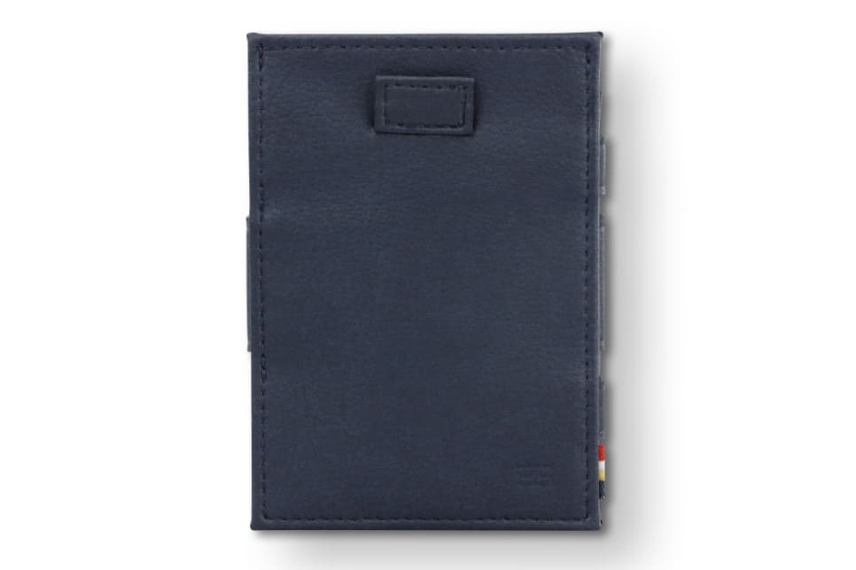 Front view of Cavare Magic Coin Wallet Card Sleeve Vegan in Cactus Blue.