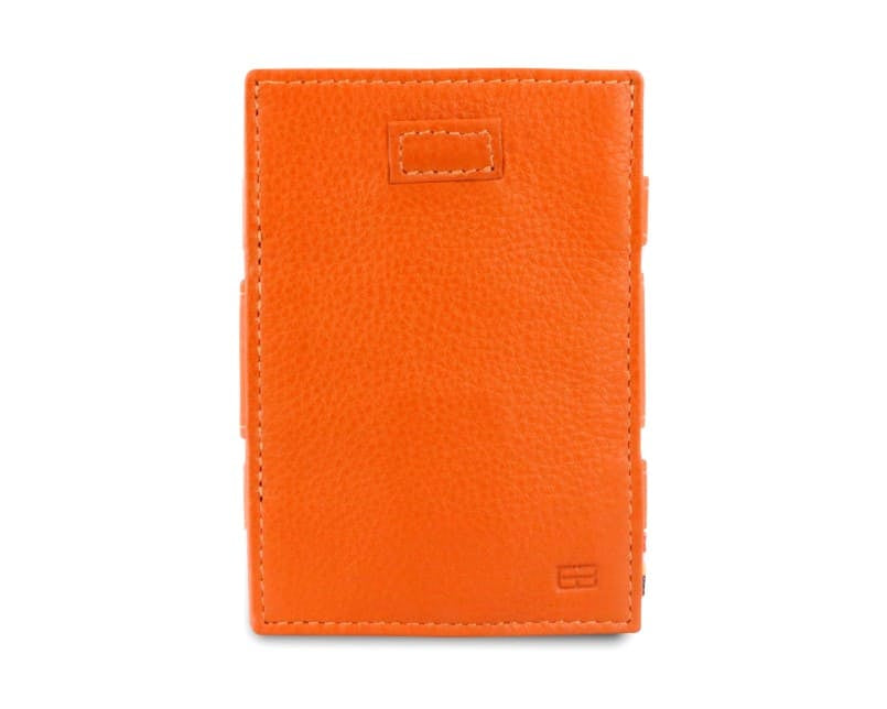Front view of Cavare Magic Coin Wallet Card Sleeve Nappa in Cognac Brown.